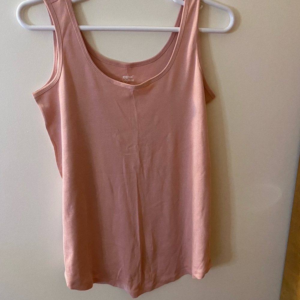 Avenue You Tank sleeveless with rounded bottom women’s size 14 pink NWOT